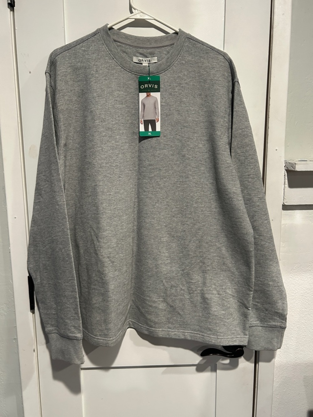 Orvis Men's Crewneck Sweater - Light Gray